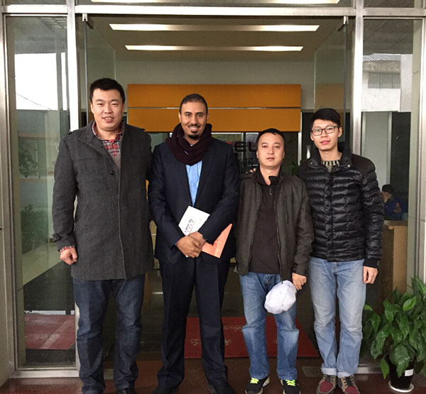 漢高機(jī)械不銹鋼焊管機(jī)，內(nèi)整平機(jī)，光亮退火設(shè)備意向客戶來訪